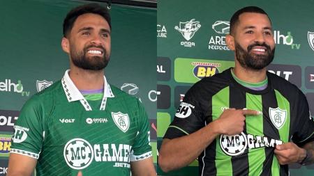 Goleiro Gustavo e volante Aloísio foram apresentados nesta quinta-feira (28)