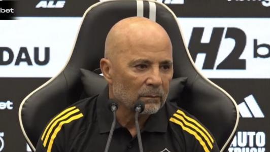 Jorge Sampaoli, treinador do Atlético, em entrevista coletiva após jogo com Cruzeiro nessa quarta-feira (15)