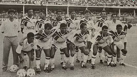 Time do Fluminense na vitória por 1 a 0 sobre o Ulsan Hyundai em amistoso em 1994
