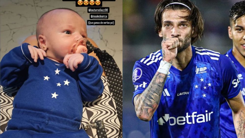 Lautaro Díaz homenageia filha cruzeirense em vitória sobre o Libertad