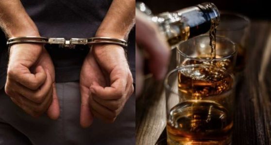 Suspeito foi preso em uma van de carga com 12 garrafas de bebida alcoolica, em Feira de Santana, no interior da Bahia