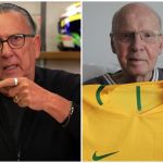 Galvão Bueno volta à Globo para homenagear Zagallo e chora