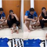 Bebê escolhe torcer para o Atlético em vez do Cruzeiro e viraliza; veja vídeo