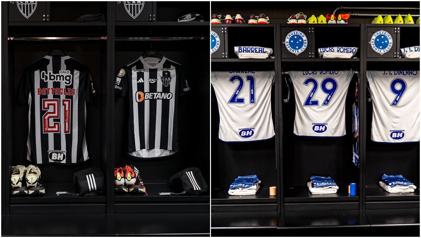 Atlético e Cruzeiro jogam final do Mineiro com novidade no uniforme