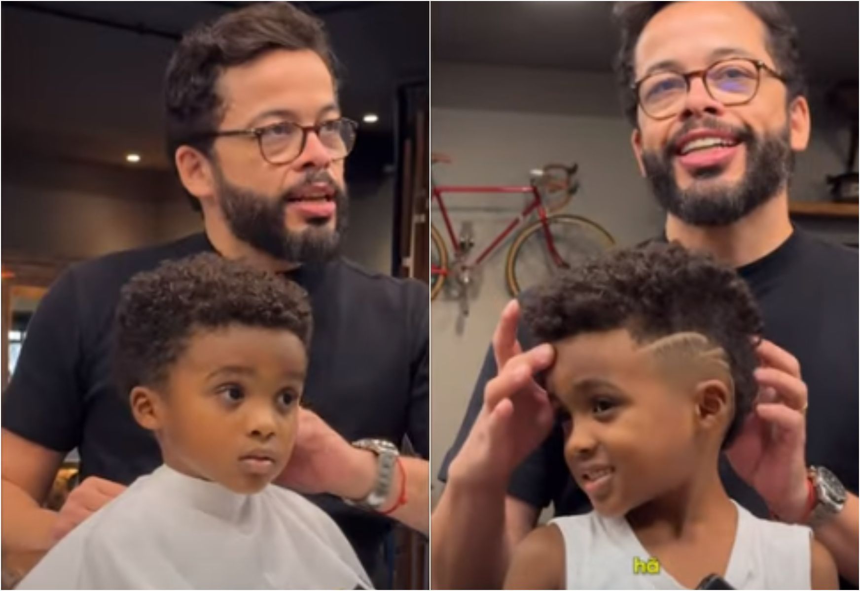 Menino pede corte de cabelo de Vini Jr e se emociona: 'Te amo'