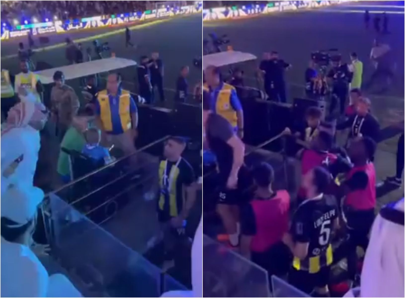 Jogador do Al Ittihad é agredido com chicotadas após derrota na Supercopa; assista