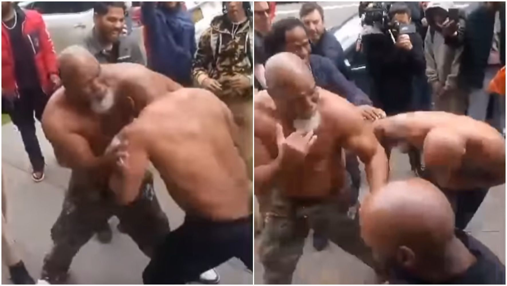 Mike Tyson ‘briga’ na rua às vésperas de luta com Jake Paul; assista