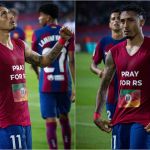 Chuvas no RS: Raphinha é multado após exibir mensagem de apoio em jogo do Barcelona