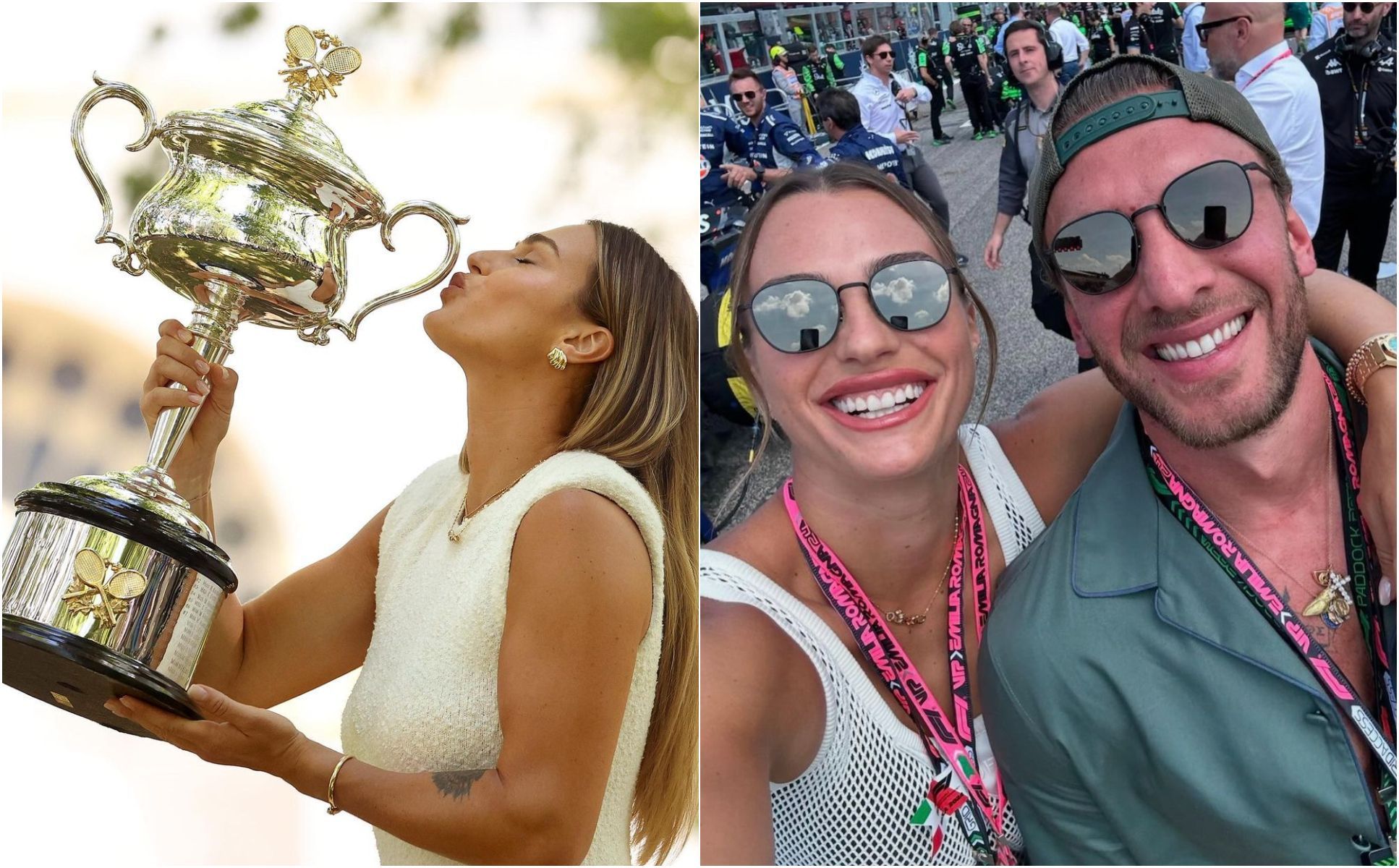Estrela do tênis, Aryna Sabalenka assume namoro com brasileiro