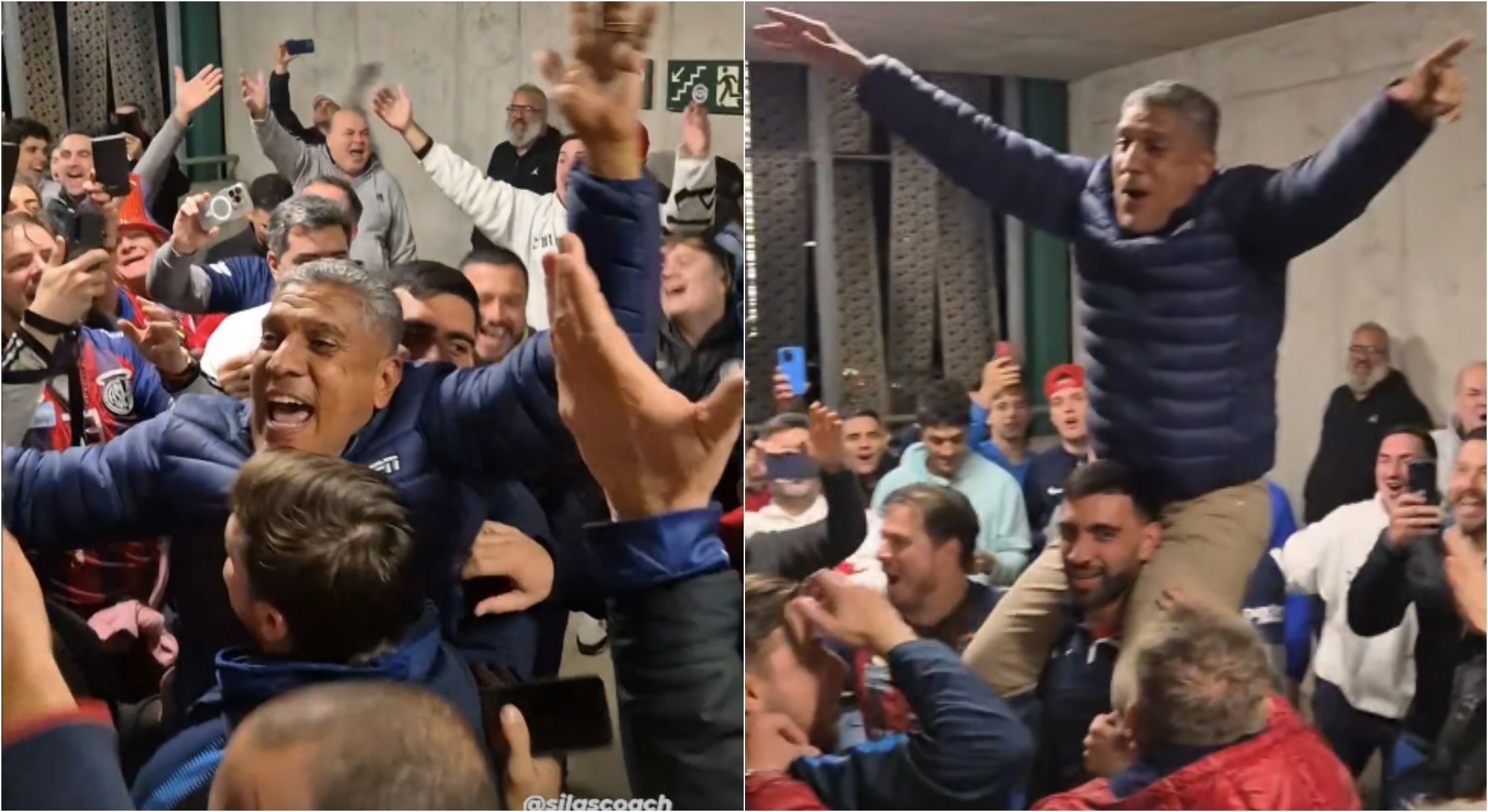 Ex-jogador e comentarista brasileiro é carregado por torcida do San Lorenzo