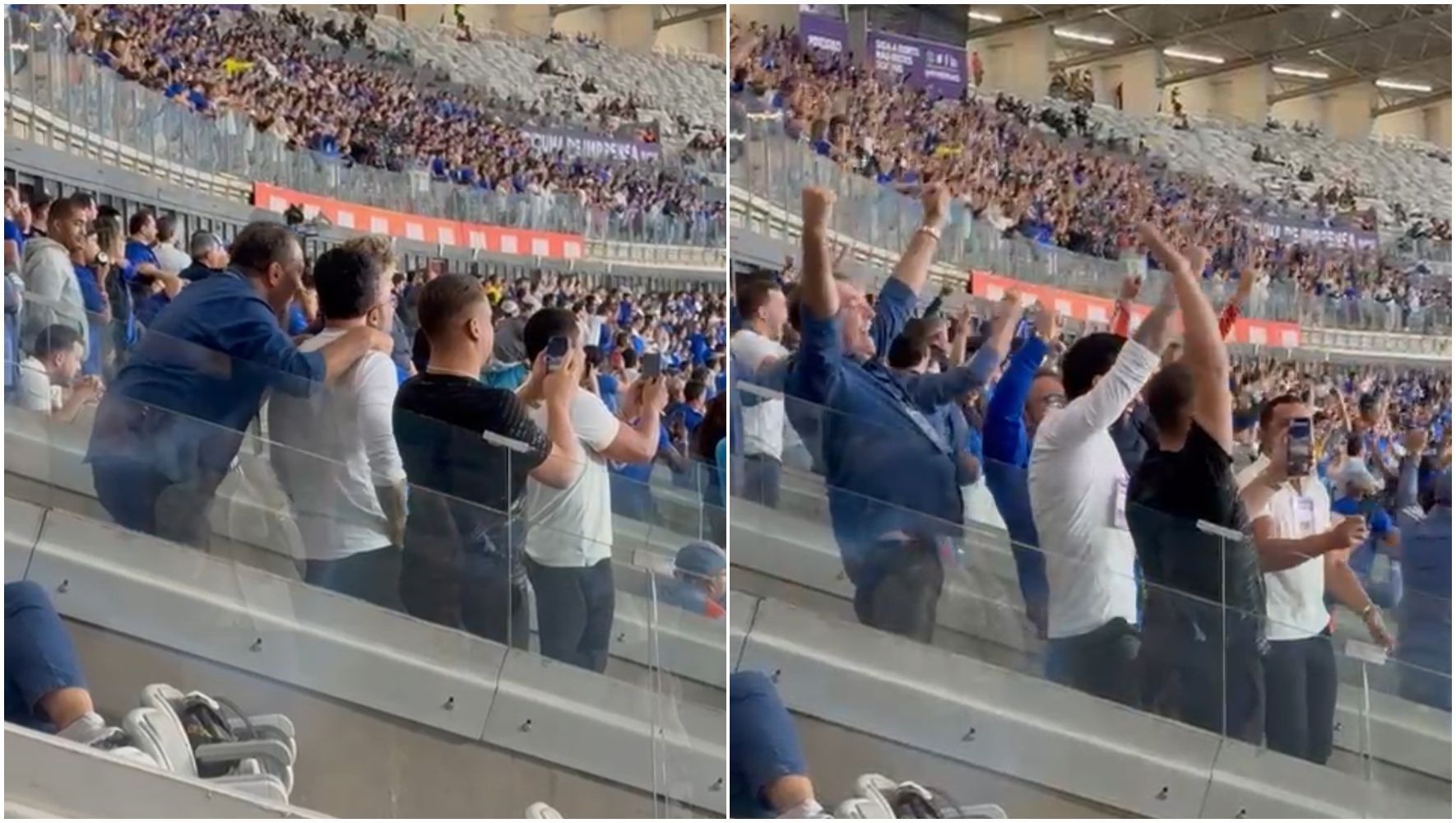 Como Pedrinho, Gusttavo Lima e Mattos reagiram a gol do Cruzeiro no Mineirão
