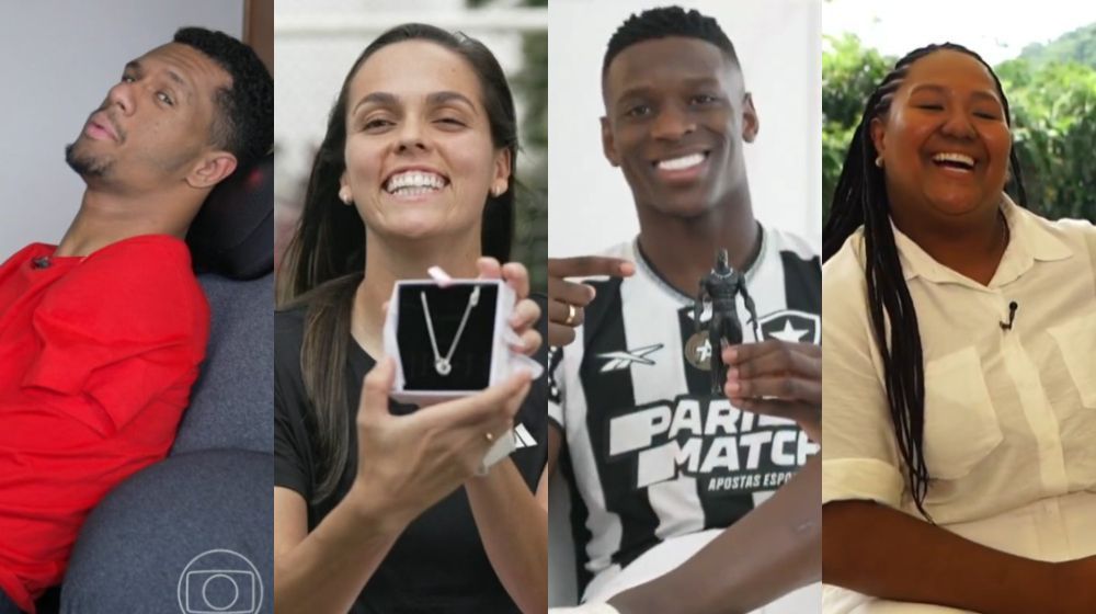 Atletas participam de amigo-oculto na Globo e impressionam com presentes, veja