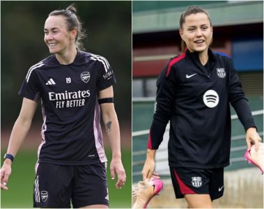 Caitlin Foord (Arsenal) e Claudia Pina (Barcelona)