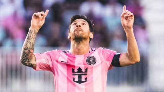 Messi em jogo do Inter Miami contra o Columbus Crew