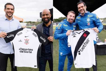 Samir Xaud ao lado de Fabinho Soldado (foto 1) e Pedrinho (foto 2)