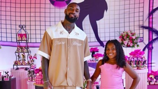 Volante Gerson e a filha Giovanna