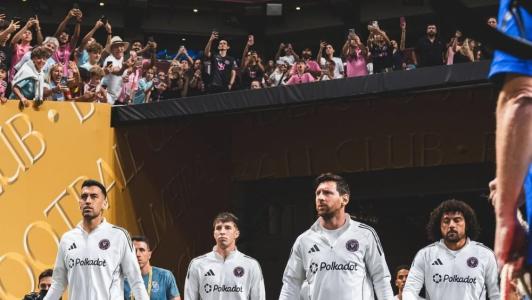 Torcida e elenco do Inter Miami no Mundial de Clubes da Fifa