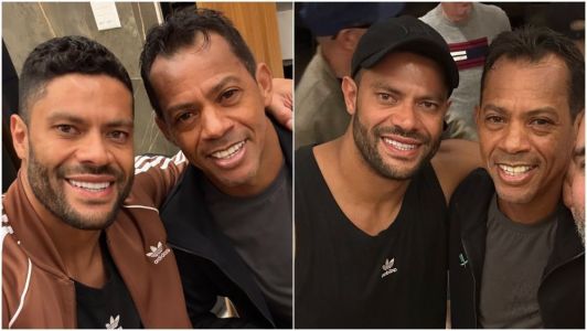 Hulk e Marcelinho Paraíba se encontram em Campina Grande