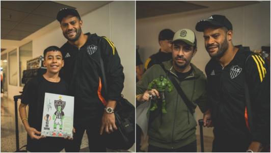 Hulk é tietado por torcedores em Bucaramanga