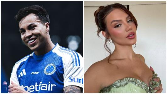 Kaio Jorge, do Cruzeiro, e Vivi Wanderley