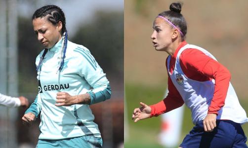 Byanca Brasil, do Cruzeiro, e Tamires Oliveira, do Bragantino