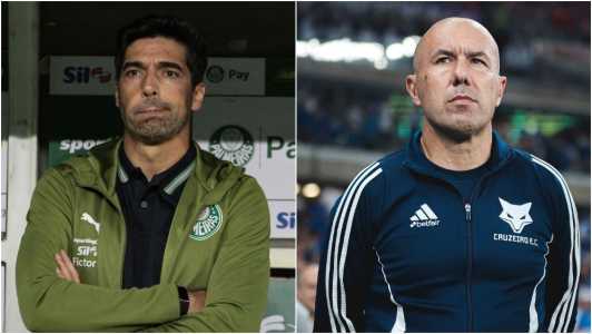 Abel Ferreira, do Palmeiras,  e Leonardo Jardim, do Cruzeiro