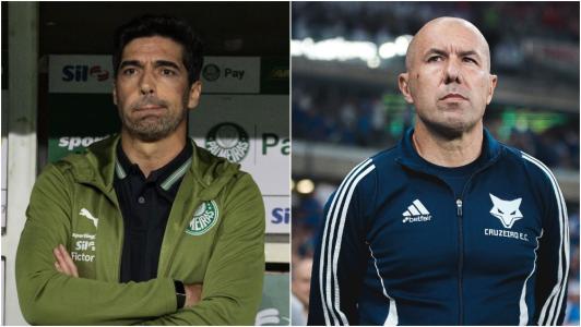 Abel Ferreira, do Palmeiras,  e Leonardo Jardim, do Cruzeiro