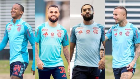 Wallace Yan, Michael, Juninho e Everton Cebolinha perderam espaço no setor ofensivo do Flamengo