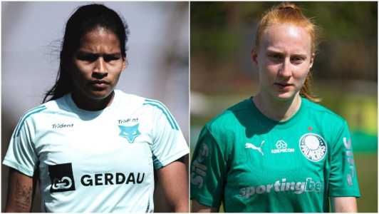 Marilia, do Cruzeiro, e Patricia Maldaner, do Palmeiras