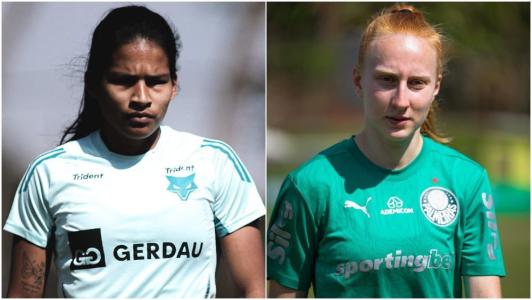 Marilia, do Cruzeiro, e Patricia Maldaner, do Palmeiras