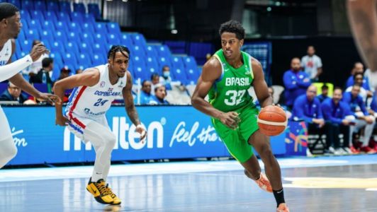 Georginho de Paula, um dos destaques do Brasil na vitória diante da República Dominicana, nesta quinta-feira (28)