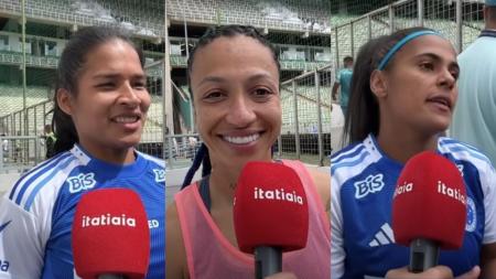 Atletas do Cruzeiro projetam jogo com Corinthians