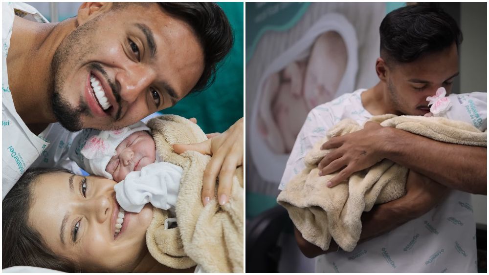 Gabriel Menino, do Atlético, anuncia nascimento da primeira filha