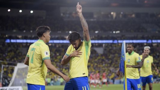 Paquetá fez o segundo gol da Seleção Brasileira diante do Chile, nesta quinta-feira (4), no Maracanã