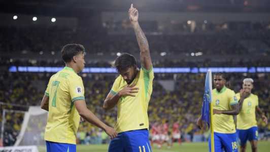 Paquetá fez o segundo gol da Seleção Brasileira diante do Chile, nesta quinta-feira (4), no Maracanã
