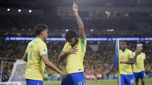 Paquetá fez o segundo gol da Seleção Brasileira diante do Chile, nesta quinta-feira (4), no Maracanã