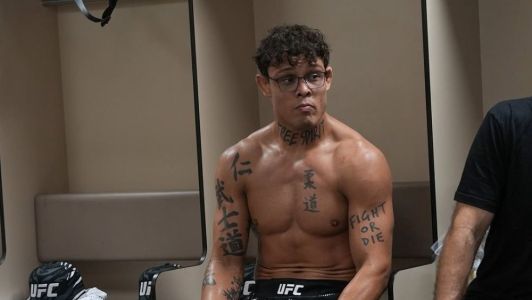 Caio Borralho, antes da derrota para Nassourdine Imavov, no UFC Paris, no útlimo sábado (6)