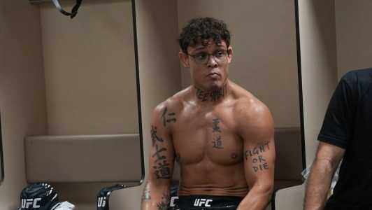 Caio Borralho, antes da derrota para Nassourdine Imavov, no UFC Paris, no útlimo sábado (6)