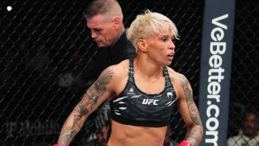 Amanda Lemos em ação pelo UFC