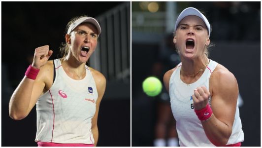 Bia Haddad e Laura Pigossi em ação no SP Open