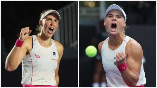Bia Haddad e Laura Pigossi em ação no SP Open