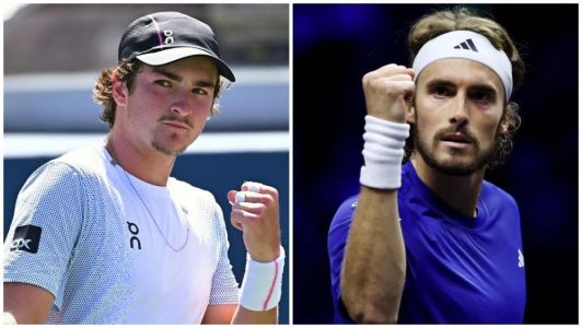 João Fonseca e Stefanos Tsitsipas se enfrentarão neste domingo (14), na Copa Davis, em Atenas