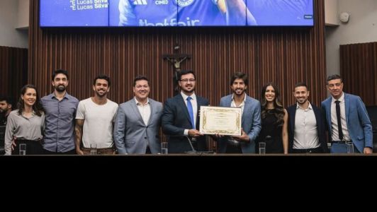 Lucas Silva recebeu o título de cidadão honorário de Belo Horizonte