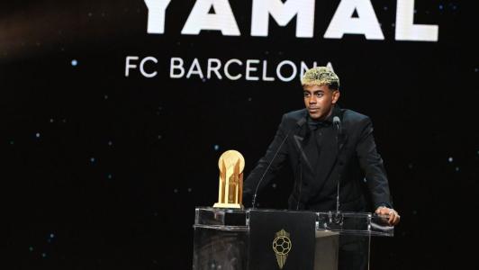 Lamine Yamal vence Troféu Kopa na Bola de Ouro 2025