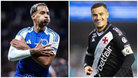 Matheus Pereira, do Cruzeiro, e Coutinho, do Vasco