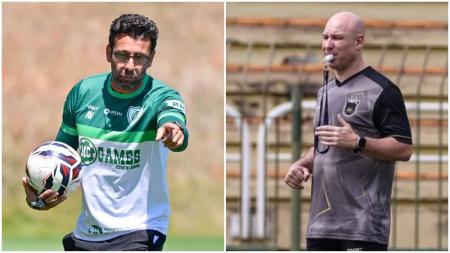 Alberto Valentim e Rogério Corrêa , técnicos de América e Volta-Redonda