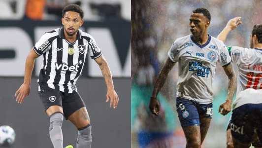 Botafogo x Bahia: Vitinho e Jean Lucas se enfrentam nesta quarta (1º) no Nilton Santos