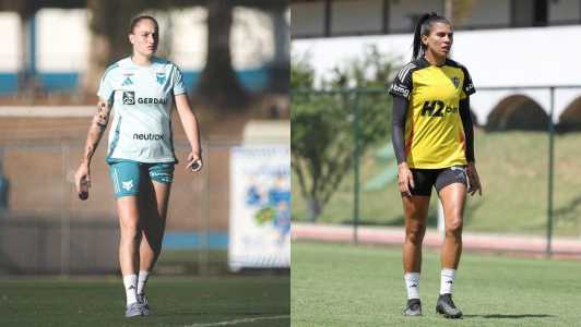 Isa Haas, do Cruzeiro, e Luana Índia, do Atlético