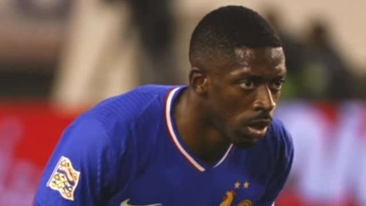 Dembelé em jogo pela Seleção Francesa