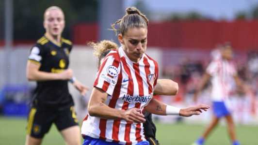 Gio Garbelini em jogo do Atlético de Madrid